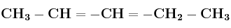 \bf CH_3-CH=-CH=-CH_2-CH_3