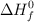 \Delta H_f ^0