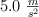 5.0\ \textstyle{m\over s^2}