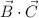 \vec B\cdot  \vec C