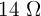 14\ \Omega