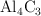 \ce{Al4C3}