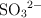 \ce{SO3^2-}