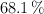 68.1\ \%