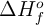 \Delta H_f^o