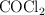 \ce{COCl2}