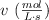 v\ (\textstyle{mol\over L\cdot s})