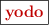 \fbox{\color[RGB]{192,0,0}{\bf yodo}}
