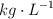 kg\cdot L^{-1}