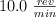 10.0\ \textstyle{rev\over min}