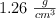 1.26\ \textstyle{g\over cm^3}
