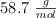 58.7\ \textstyle{g\over mol}