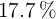 17.7º \%