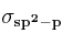 \bf \sigma_{sp^2-p}