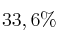 33,6\%