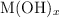 \ce{M(OH)_x}