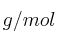 g/mol