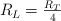 R_L  = \textstyle{R_T\over 4}