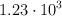 1.23\cdot 10^3