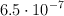 6.5\cdot 10^{-7}