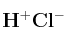 \bf H^+Cl^-