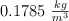 0.1785\ \textstyle{kg\over m^3}