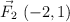 \vec F_2\ (-2,1)