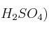 H_2SO_4)