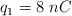 q_1 = 8\ nC