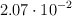 2.07\cdot 10^{-2}