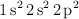 \ce{1s^2 2s^2 2p^2}