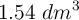 1.54\ dm^3