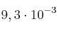 9,3\cdot 10^{-3}