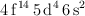\ce{4f^{14} 5d^4 6s^2}