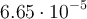 6.65\cdot 10^{-5}
