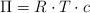 \Pi  = R\cdot T\cdot c