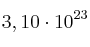 3,10\cdot 10^{23}