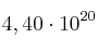 4,40\cdot 10^{20}