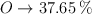 O\to 37.65\%