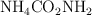 \ce{NH4CO2NH2}