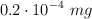0.2\cdot 10^{-4}\ mg