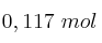 0,117\ mol