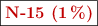 \fbox{\color[RGB]{192,0,0}{\bf N-15 (1\ \%)}}